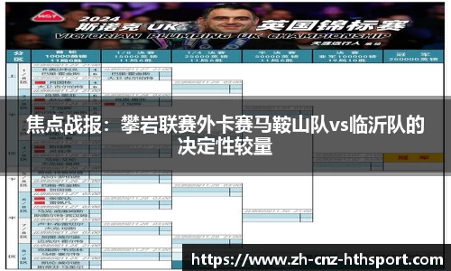 焦点战报：攀岩联赛外卡赛马鞍山队vs临沂队的决定性较量